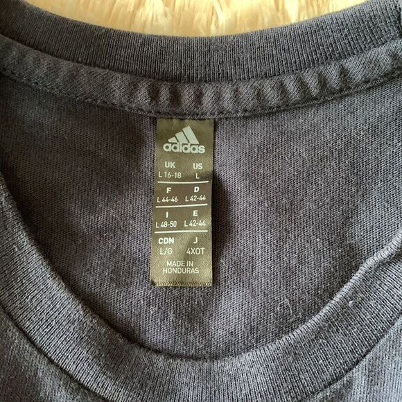 Adidas blue and yellow crop top tank large - Picture 12 of 16